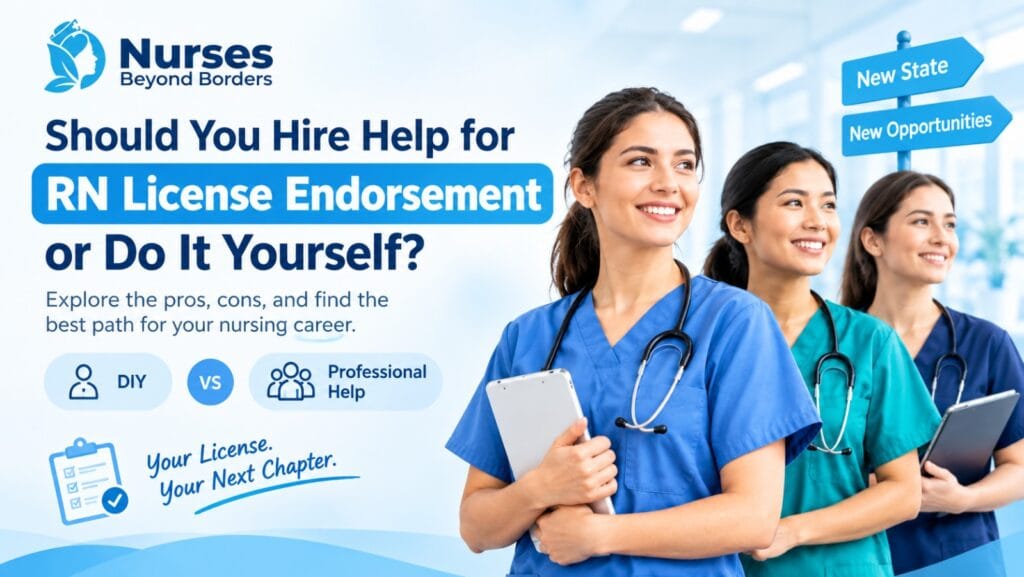 Should You Hire Help for RN License Endorsement or Do It Yourself?