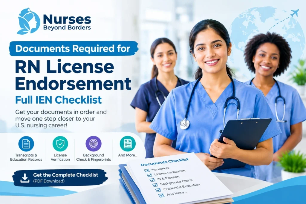 Documents Required for RN License Endorsement: Full IEN Checklist